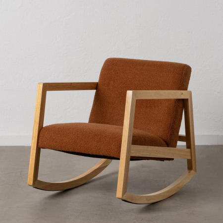 Scaune & fotolii - Glider brown rubber wood room 60 x 83 x 72 cm