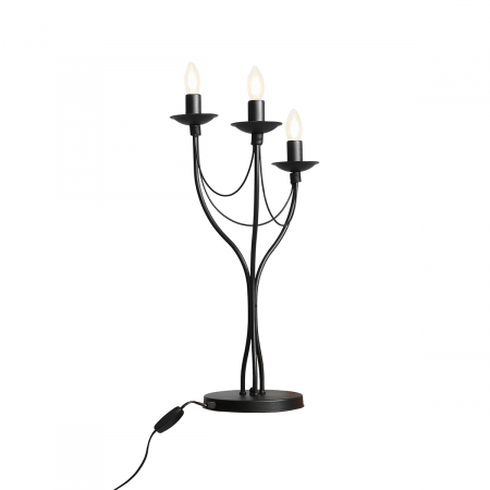 Iluminat - Lampă birou RÓŻA 3 BLACK