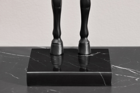 Lampă de masă BLACK BEAUTY 75cm neagra, sculptură cal  [8]