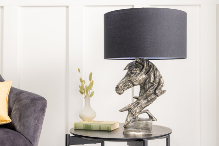 Lampă de masă CABALLO argintie fără abajur [5]