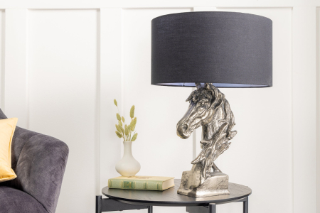 Lampă de masă CABALLO argintie fără abajur [3]