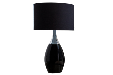 Iluminat - Lampă de masă CARLA 60cm cu abajur negru