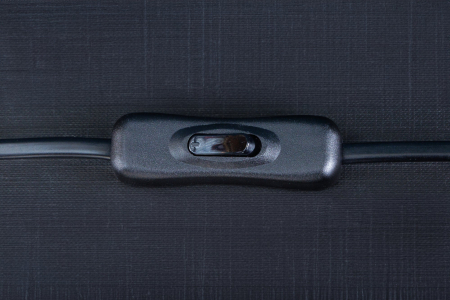 Lampă de masă CROWNTAIL 65cm din polirășină rosie cu abajur negru  [7]