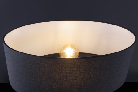 Lampă de masă CROWNTAIL 65cm din polirășină rosie cu abajur negru  [4]