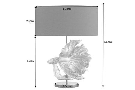 Lampă de masă CROWNTAIL 65cm din polirășină rosie cu abajur negru  [8]