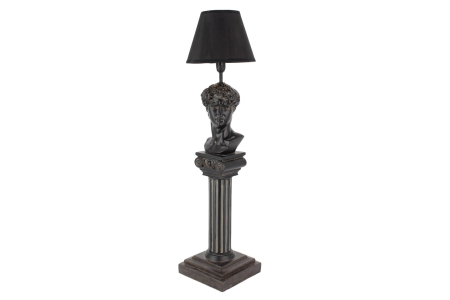 Iluminat - Lampă de masă DAVID 70cm sculptură neagră