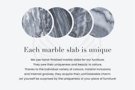 Lampă de masă ELEGANCIA 65cm, din marmură oțel gri auriu [7]