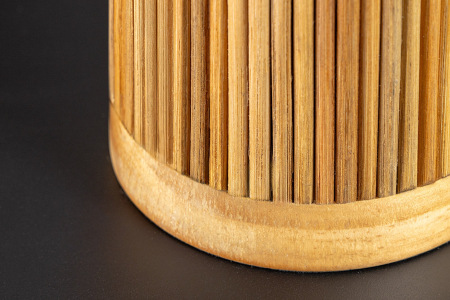 Lampă de masă GATSBY 50cm, din lemn natural de salcie și pin cu abajur alb  [9]