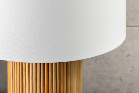 Lampă de masă GATSBY 50cm, din lemn natural de salcie și pin cu abajur alb  [8]