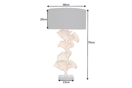 Lampă de masă GINKGO 70cm aurie fără abajur [7]