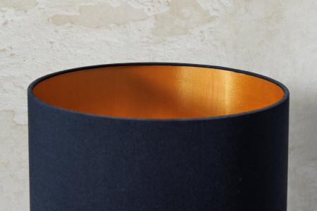 Lampă de masă JEWELRY 75cm, cadru susținut, culoare auriu-natural , abajur negru [5]