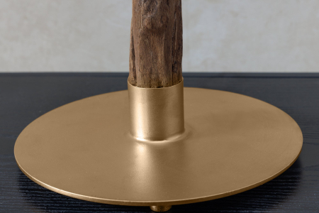 Lampă de masă JEWELRY 75cm, cadru susținut, culoare auriu-natural , abajur negru [8]