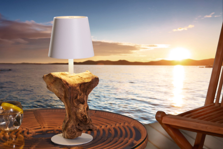 Lampă de masă LED cu baterie, HYPNOTIC TO GO 30cm alb-natural  ,reîncărcabilă cu variator tactil fără cablu [2]