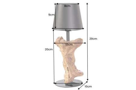 Lampă de masă LED cu baterie, HYPNOTIC TO GO 30cm negru-natural, reîncărcabilă cu variator tactil fără cablu [7]