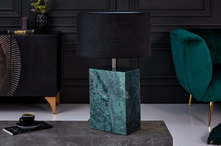 Iluminat - Lampă de masă NOBLE 35cm baza marmură verde fără abajur