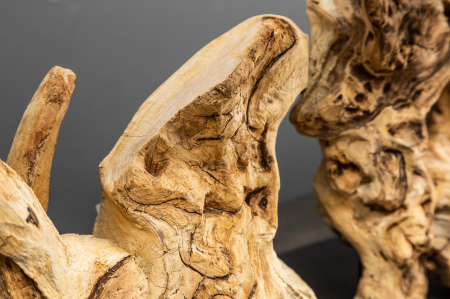 Lampă de masă PURE UNIQUE 80cm, din lemn plutitor cu abajur bej [5]