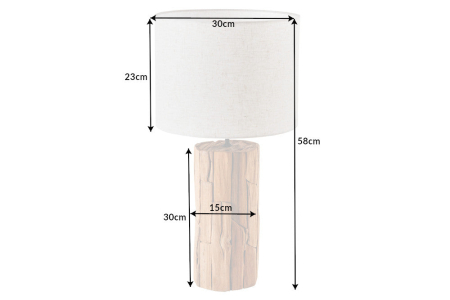 Lampă de masă ROOTS din lemn plutitor, fără abajur [5]