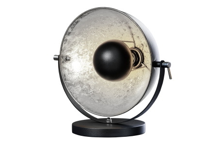 Iluminat - Lampă de masă STUDIO 40cm, negru si argintiu