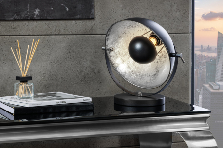 Lampă de masă STUDIO 40cm, negru si argintiu [2]