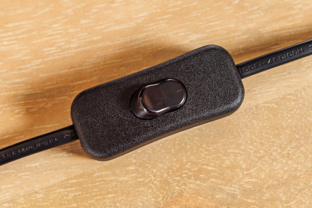 Lampă de masă THE WAVE 60cm, din lemn de tec, cu abajur alb [9]