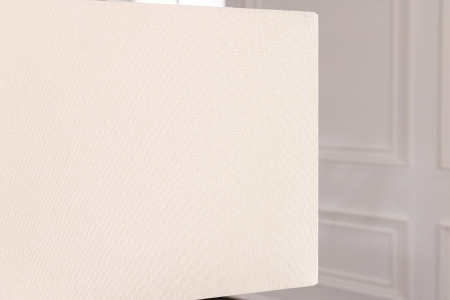 Lampă de masă THE WAVE 60cm, din lemn de tec, cu abajur bej [5]