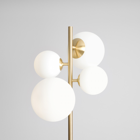 Lampadar din metal auriu cu 4 becuri Bloom, 161 cm [6]