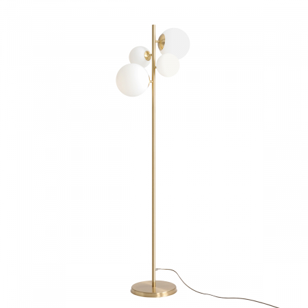 Lampadare - Lampadar din metal auriu cu 4 becuri Bloom, 161 cm