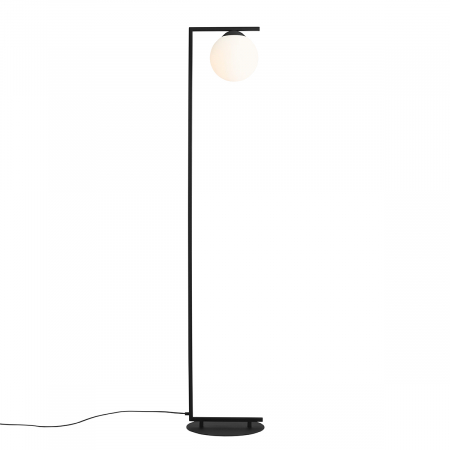 Lampadar din metal negru Zac, 168 cm
