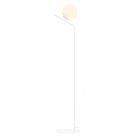 Lampadare - Lampadar din metal alb Gallia, 161 cm