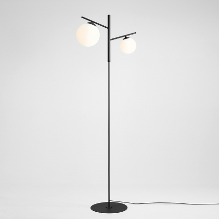 Lampadar din metal negru Luna cu 2 becuri, 168 cm [6]