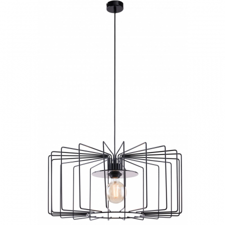 Lustre - Lustră din metal negru Ramos, 100 cm