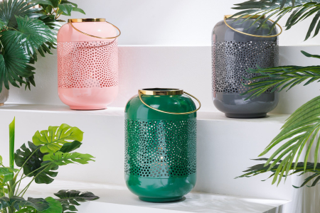 Lanterna CANDLELIGHT 30 cm gri auriu [8]