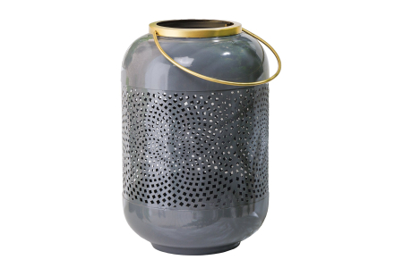 Decorațiuni - Lanterna CANDLELIGHT 30 cm gri auriu