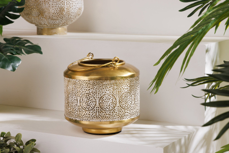 Lanterna ORIENT 15 cm aurie cu patină [3]