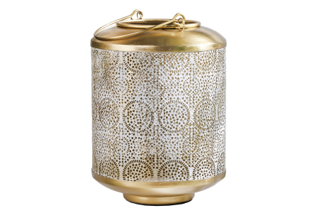 Decorațiuni - Lanterna ORIENT 25 cm aurie cu patină