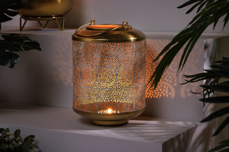 Lanterna ORIENT 25 cm aurie cu patină [4]