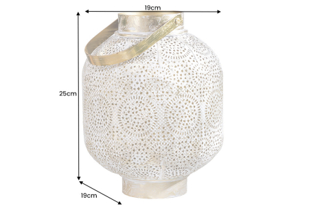 Lanterna ORIENT 25 cm auriu antic [19]
