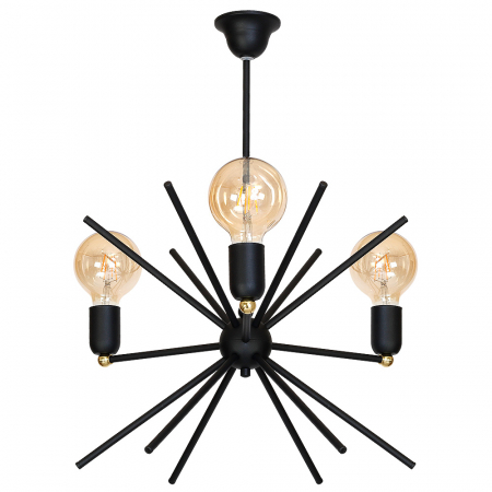 Iluminat - Lustră ASTRA I 3 BLACK
