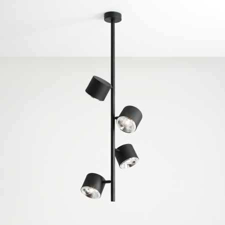 Lustre - Lustră BOT cu 4 becuri BLACK