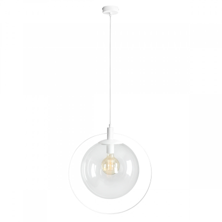 Lustre - Lustră din metal alb Aura, 120 cm