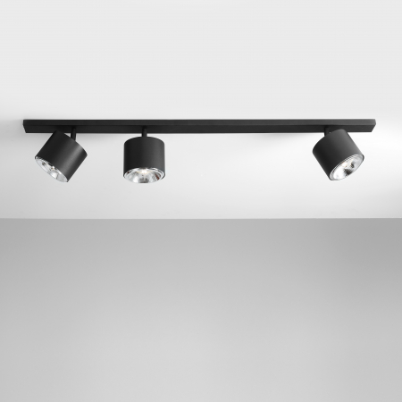Lustră din metal negru cu 3 becuri Bot, 15 cm [4]