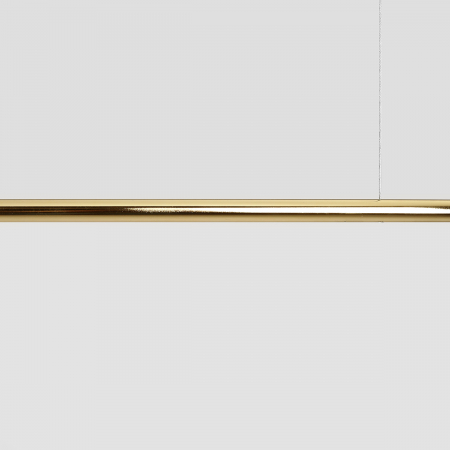 Lustră din metal auriu cu 2 becuri Pure, 120 cm [4]