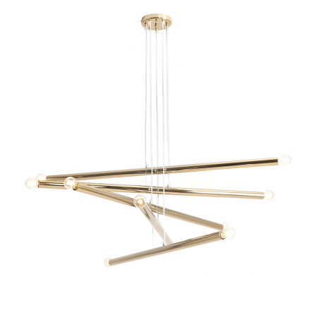 Lustre - Lustră TUBO cu 10 becuri  GOLD