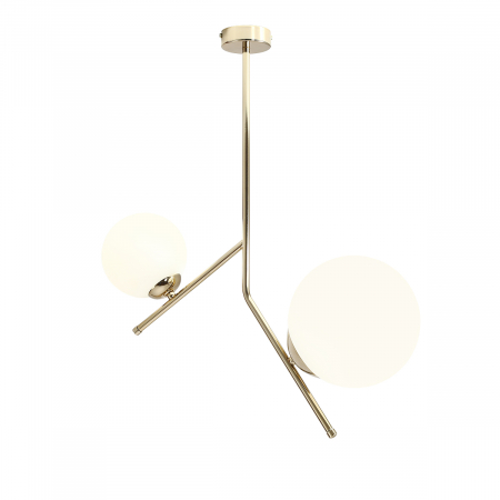 Lustre - Lustră din metal aura Luna cu 2 becuri, 65 cm