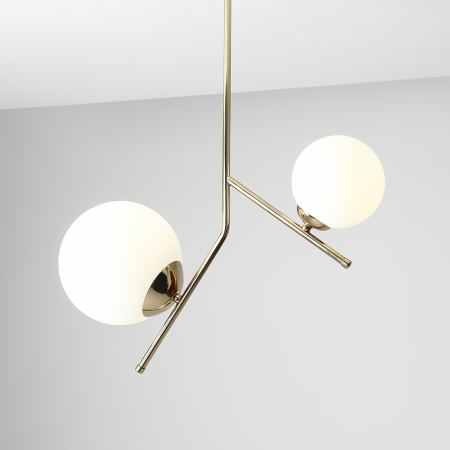Lustră din metal aura Luna cu 2 becuri, 65 cm [2]