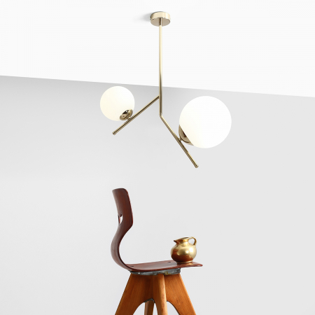 Lustră din metal aura Luna cu 2 becuri, 65 cm [4]
