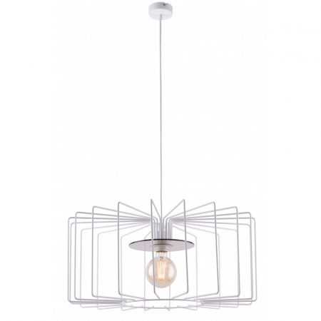 Lustre - Lustră din metal alb Ramos, 100 cm