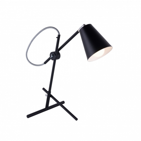 Lampă de masă din metal negru, 50 cm