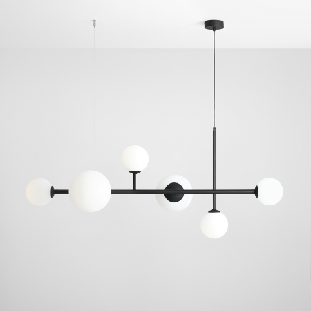 Lustre - Lustră DIONE  6 becuri  BLACK