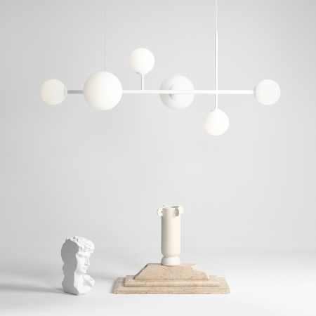 Lustră DIONE  6 becuri  WHITE [7]